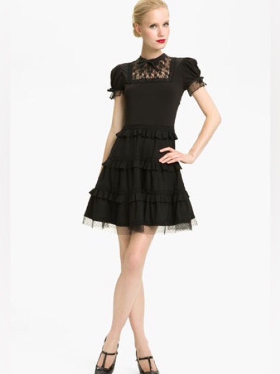 RED Valentino Dresses & Skirts - Vintage RED Valentino Black Ruffle Dress | Size L